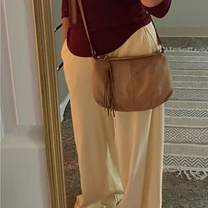 Genuine Margot leather hobo bag color Peanut butter.